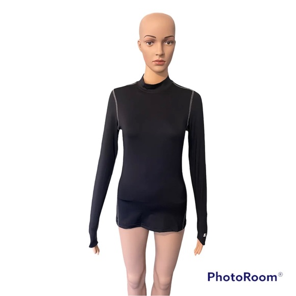 Starter Women's Compression Mockneck Top Long Sleeve Size Small - Picture 4 of 6